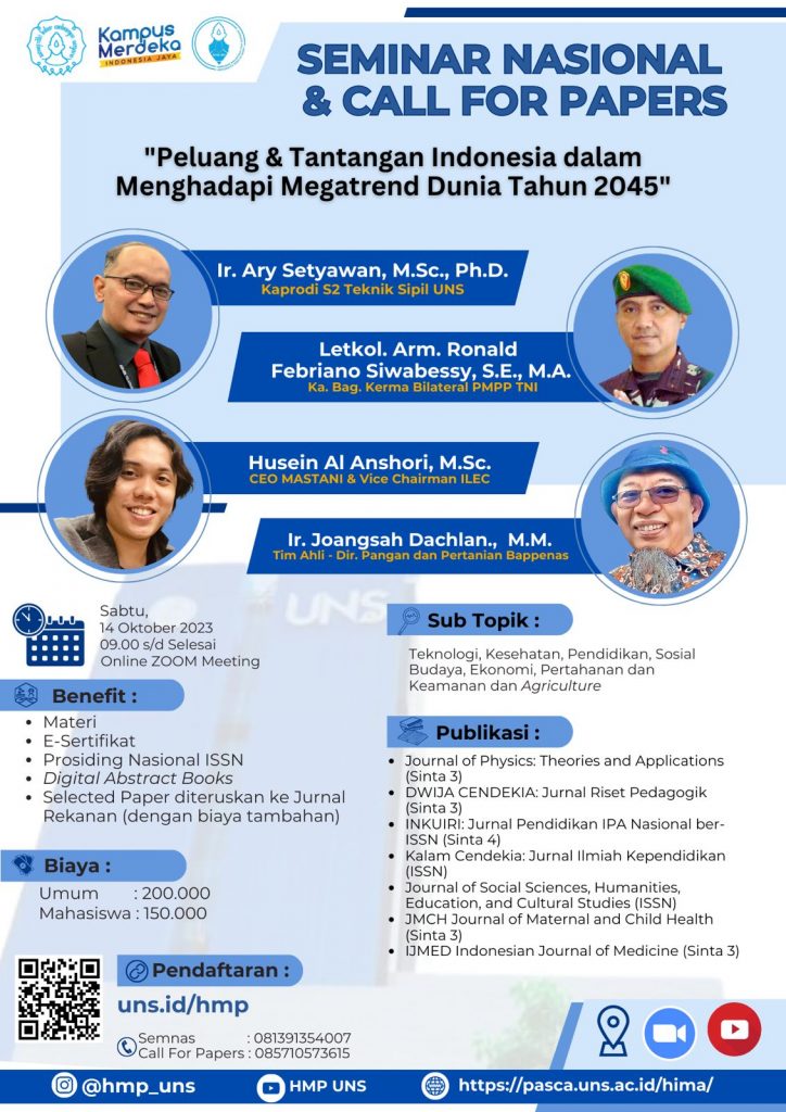 Seminar Nasional & Call for Papers HMP UNS 2023