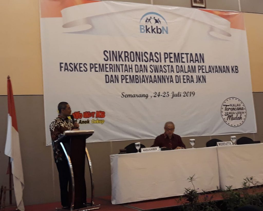 Mahasiswa S3 IKM UNS atas nama M.Husen Prabowo menjadi salah satu narasumber Sinkronisasi Faskes Pemerintah dan Swasta dalam Pelayanan KB dan Pembiayaannya di Era JKN