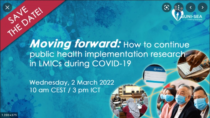 dr Vitri Widyaningsih MS PhD menjadi salah satu narasumber Webinar Moving Forward : How to Continue Public Health Implementation Research in LMIC during Covid-19.